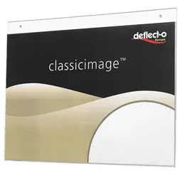 deflecto Wand-Prospekthalter »deflecto®« A4 quer transparent, 30x23.5x0.7 cm