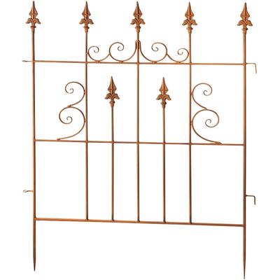 Gartenstecker LOCKER "Gartenstecker", braun, B:77cm H:100cm, Metall, Gartenstecker