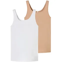 Schiesser Damen Unterhemd Trägertop - Unique Micro 2er Pack