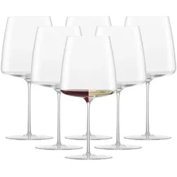 ROTWEINGLÄSER SAMTIG & ÜPPIG Simplify transparent 740 ml 6er Set