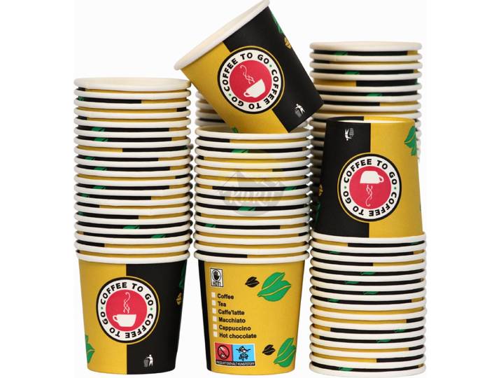 KURTT - Espressobekers - Koffiebekers to go - Koffiebeker karton - 4oz - 120ml - 1000stuks