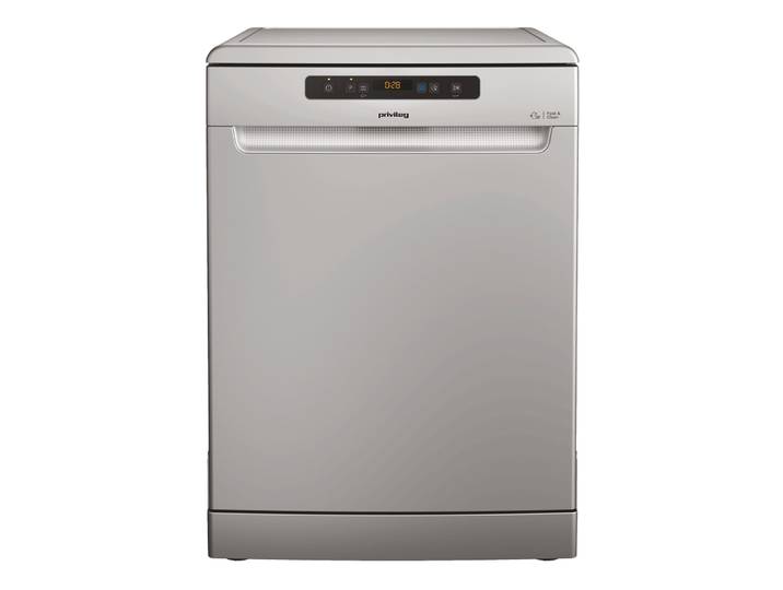 PRIVILEG Standgeschirrspüler P0F ECO 2D541 S , Energieeffizienz: C, silberfarben, B:60cm H:85cm T:59cm, Geschirrspüler, Fast&Clean 28’ – das effektive Reinigungsprogramm unter 28 Minuten, Standgeschirrspüler