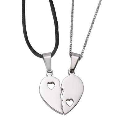 Schmuckset FIRETTI "Multipack Schmuck Geschenk Halsketten LIEBE", schwarz (edelstahlfarben, schwarz), Schmuck_Sets, Damen, Edelstahl, Textil, Schmuckset