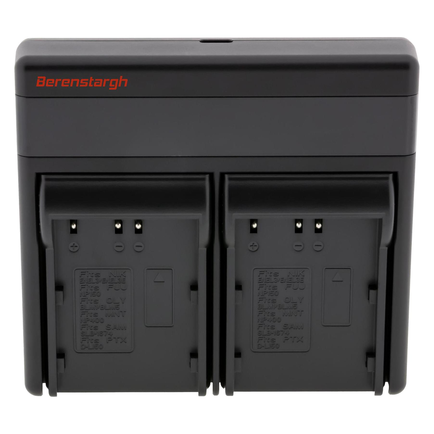 Berenstargh Dual PD Hyper Ladegerät f. Nikon EN-EL3 EN-EL3e Fuij NP-150 BLM5 USB-C in/out Powerbankf (Kamera Akku Ladegerät) (61064318)
