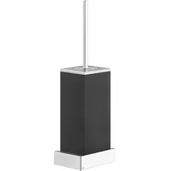 Gessi Rettangolo Accessoires Wand-WC-Bürsterngarnitur, Behälter schwarz, 20820708, Farbe: Kupfer gebürstet PVD