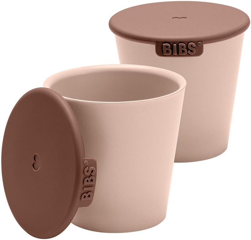 BIBS Cup Set tasse avec couvercle Blush 2 pcs