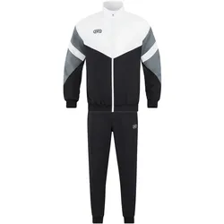 JAKO Retro Freizeitanzug Herren 817 - schwarz/weiß/steingrau 3XL