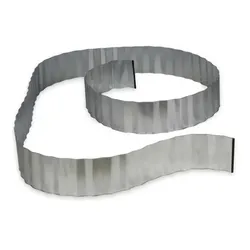 Relaxdays Rasenkante verzinkt Silber