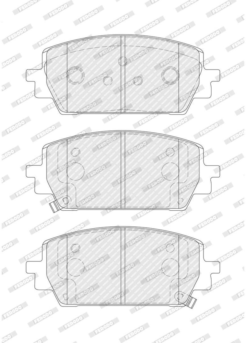 Bremsbelagsatz, Scheibenbremse PREMIER ECO FRICTION FERODO FDB5489