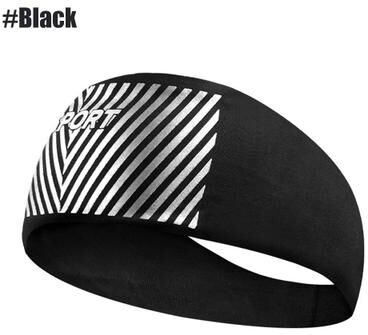 Uplifted Finds Absorbent Sports Sweatband Headband For Men And Women Yoga Cycling Running black