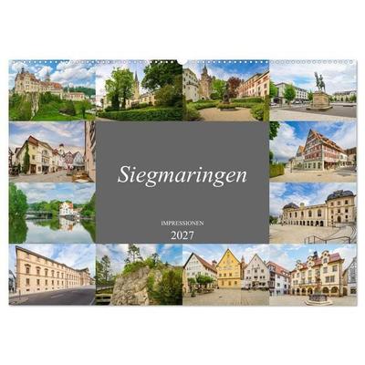 Sigmaringen Impressionen (Wandkalender 2027 DIN A2 quer), CALVENDO Monatskalender