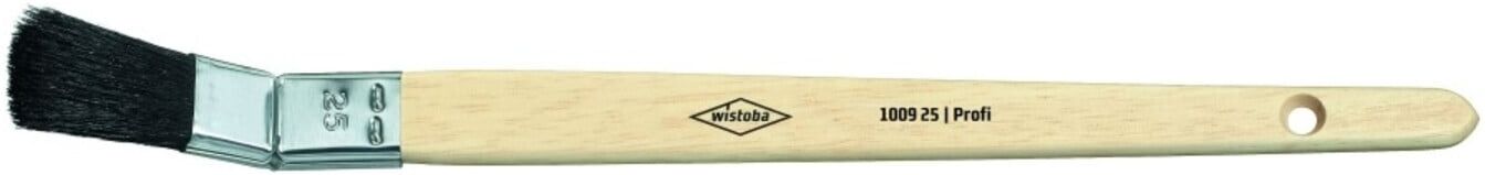 Wistoba Plattpinsel gebogen Profi schwarze Borsten 25 mm (100925)