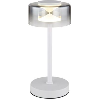 GLOBO LIGHTING Tischleuchte "BELINDA", weiß, Ø 15cm H: 32,5cm, 1 Stk., Leuchten, Tischlampe Nachttischlampe Deko-Tischleuchte Schlafzimmer, Tischleuchte