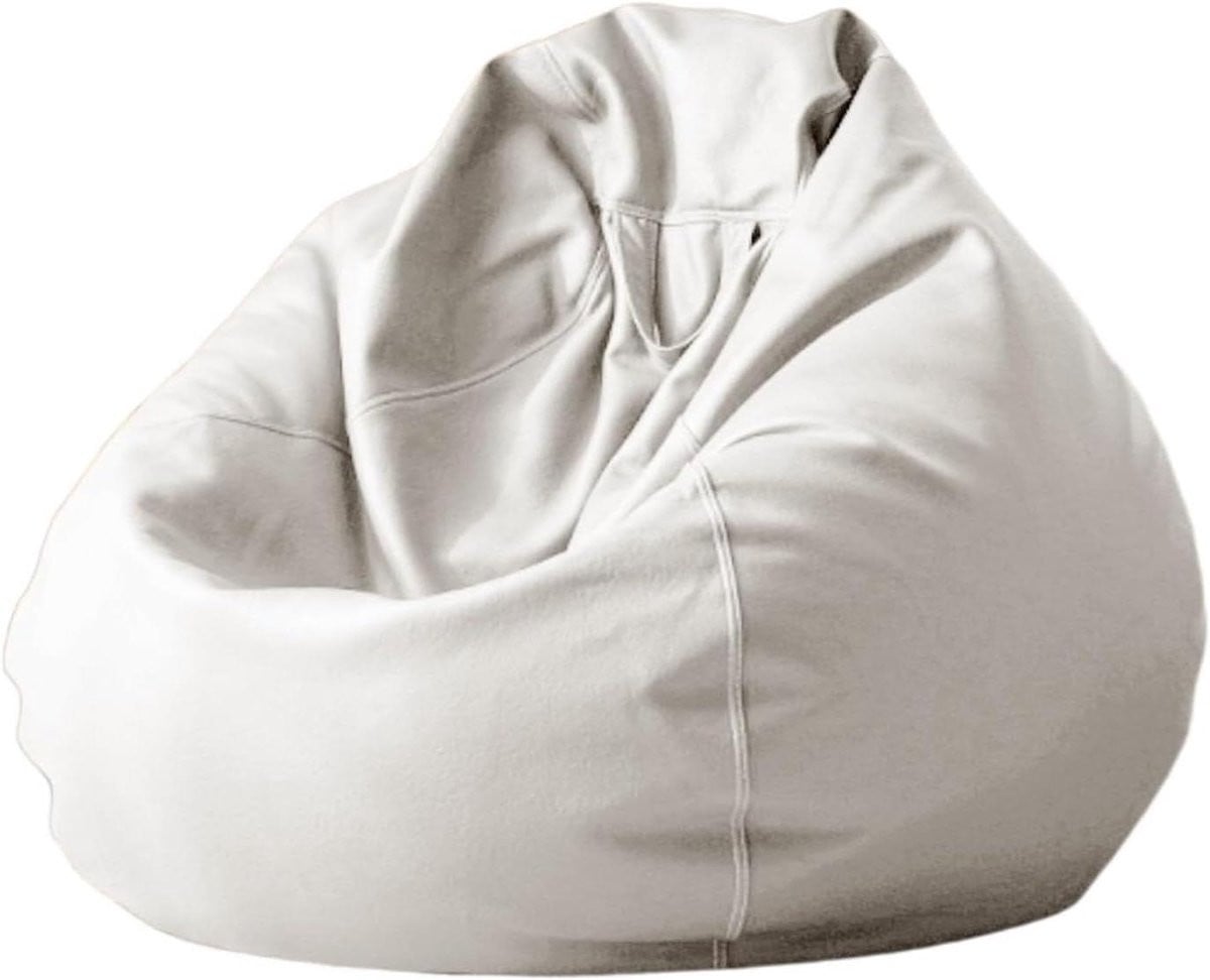 Waterdichte suède zitzak hoes poef bank zwart/bruin - 90 cm