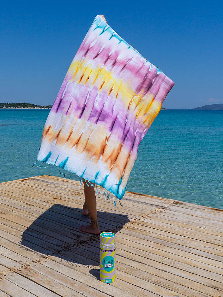 Towel to Go Poncho in Bunt - (L)180 x (B)100 cm - onesize