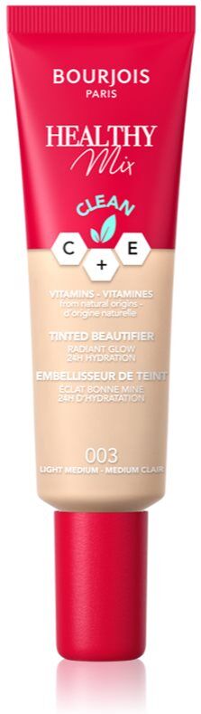 Bourjois Healthy Mix Let foundation med fugtgivende virkning Skygge 003 Light Medium 30 ml