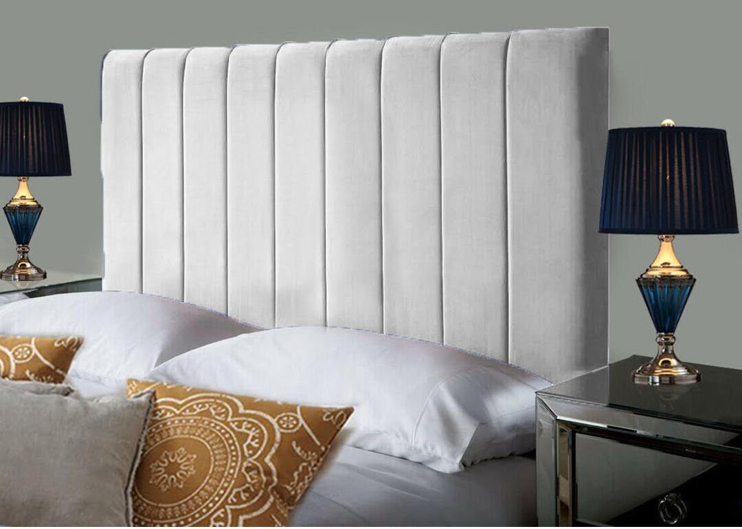 Rosdorf Park Upholstered Velvet Headboard Silver Super King (6')