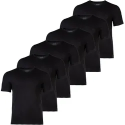 BOSS Herren T-Shirt, 6er Pack - TShirtVN Classic, Unterhemd, V-Neck, Cotton Schwarz / S