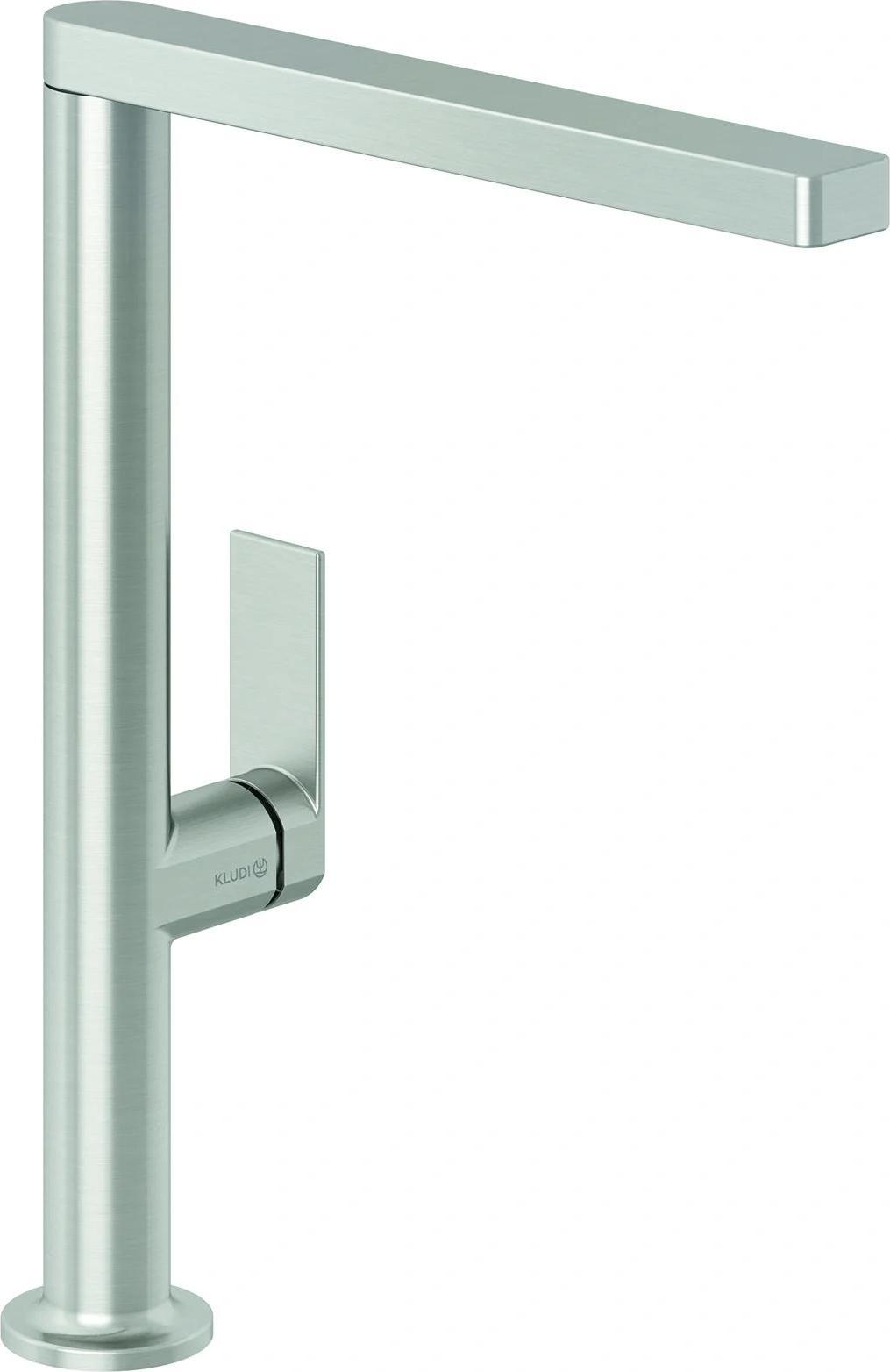 Kludi QORD, Spültisch-Einhandmischer, seitl. Bedienung, St. Br., Nickel, 1 Stk.