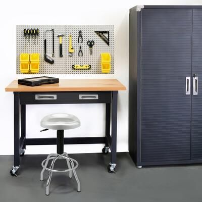 "Seville Classics UltraHD® 48"" Rolling Wood Top Workbench"