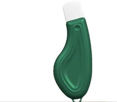 Lush Living Finds Gentle Silicone Facial Scraper & Nose Blackhead Remover Tool For Deep Pore Cleansing dark Green