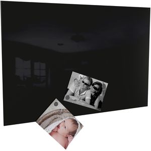 Colours-Manufaktur Magnettafel RAL 9005, 60 x 40cm beidseitig beschichtet, schwarz glänzend