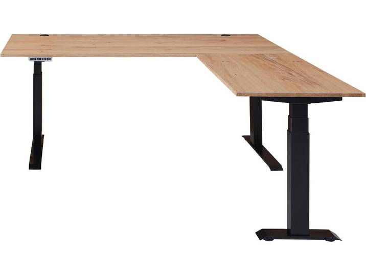InnoStyle Höhenverstellbarer Eckschreibtisch SONOS Old Artisan Eiche 185 x 177cm Natur