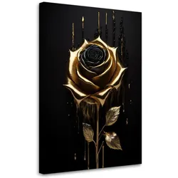 LEINWANDBILD Golden Rose Loft Stil 40x60cm