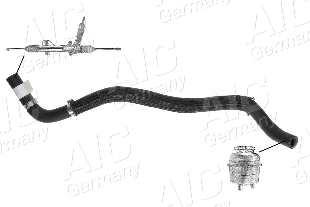 Aic Hydraulikschlauch, Lenkung Original Quality 58283 Von Lenkgetriebe Nach Ausgleichsbehälter Für Vag