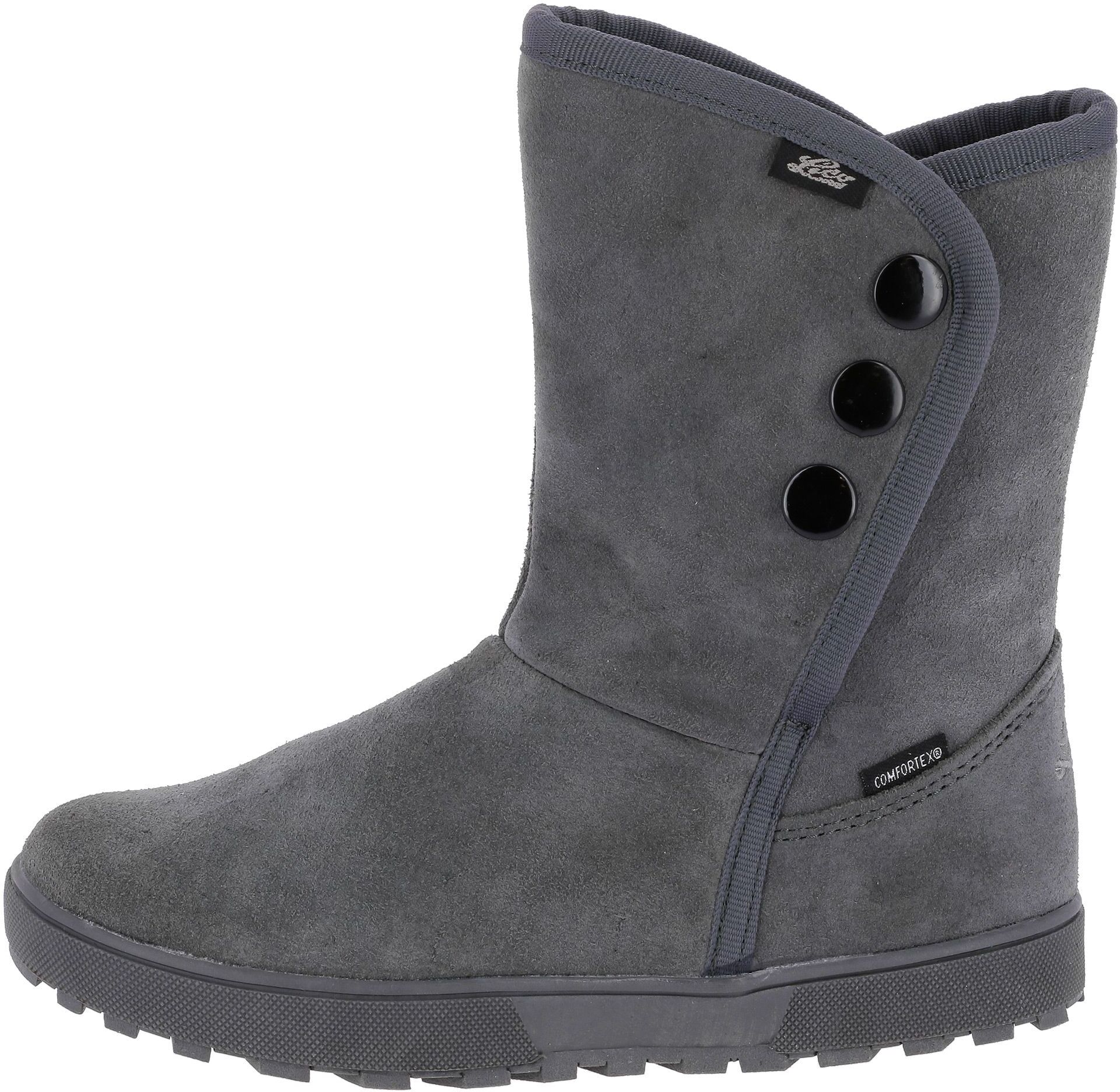 Winterstiefel LICO "Winterstiefel Amalia", Mädchen, Gr. 32, wärmend, grau, Veloursleder, Schuhe Winterstiefel