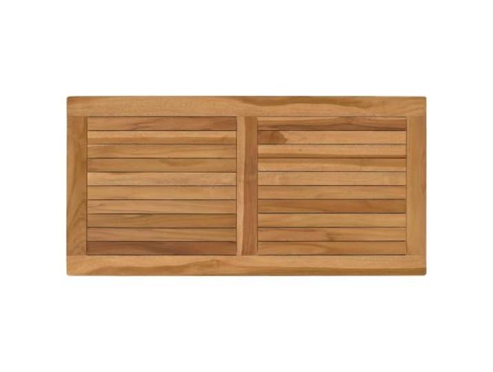 HGPOTUY Rechteckige Tischplatte Massives Teakholz Natur Wasserbasierte Beschichtung,glatte Oberfläche,minimalistischer Stil,leicht zu reinigen