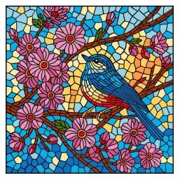 Ideyka Malen nach Zahlen - Buntglas, Grösse 30x30cm (KHO5164)