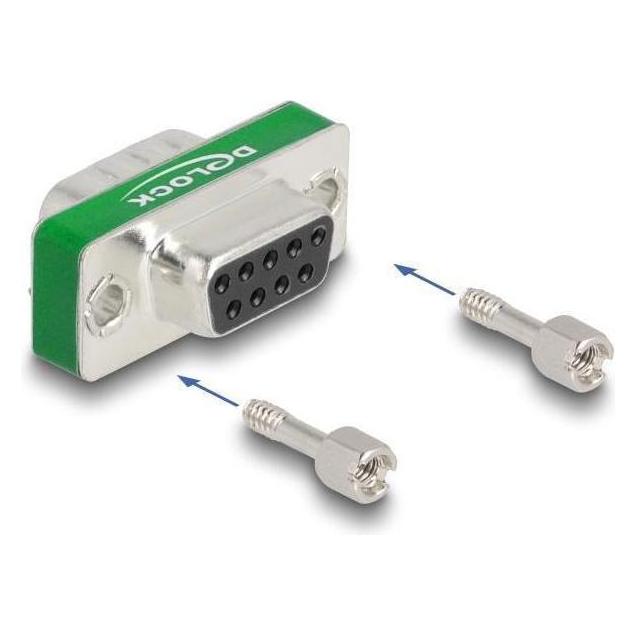 Delock HF/EMI Entstörfilter D-Sub 9 Pin Stecker zu Buchse mi (66476)