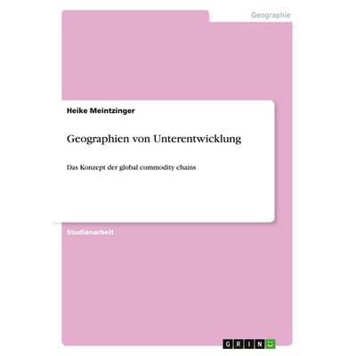 Geographien von Unterentwicklung, Taschenbuch von Heike Meintzinger, GRIN, 978-3-640-35802-1