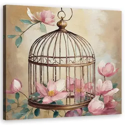 WANDBILD shabby chic blumen