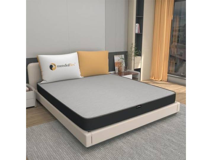 Mundialflex Matratze aus Memory-Schaum, 120 x 190 cm, Höhe 20 cm, für französisches Bett, formstabil, Medizinprodukt