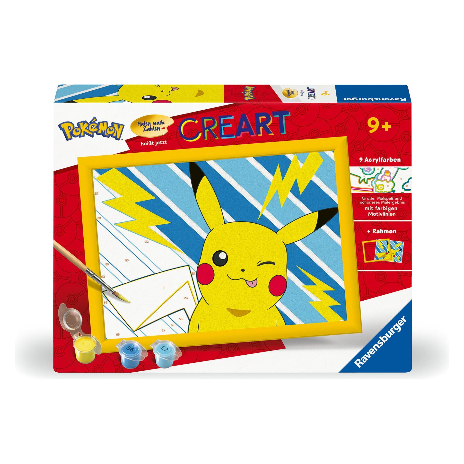 Ravensburger CreArt - Malen nach Zahlen 25557 - Pikachu - ab 9 Jahren (25557)