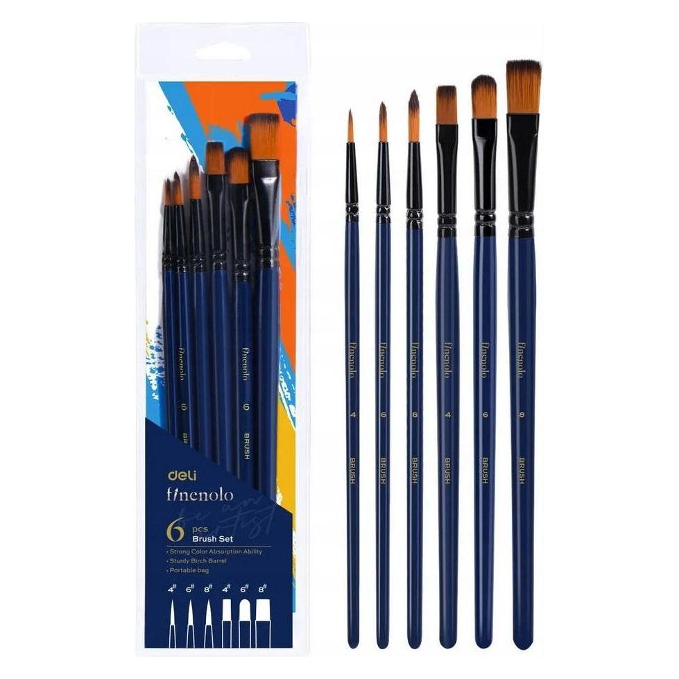 Deli Set aus weichen Nylonbürsten von Finenolo, 6 Stück (54614640)