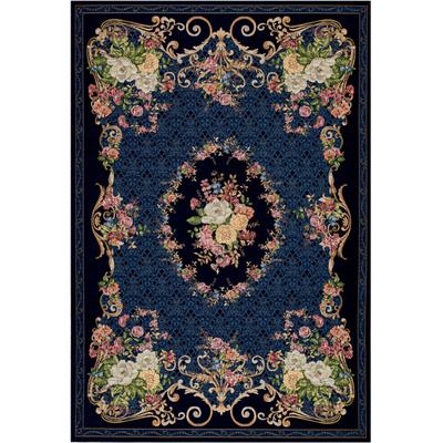 THEKO "Flomi Floral" rechteckig 3 mm Höhe gewebt, Blumen Design, ideal im Wohnzimmer & Schlafzimmer