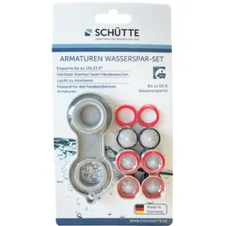Schütte Wassersparset, Mischdüsen Wasserhahn, Wasserspareinsatz inkl. Schlüssel