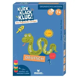 Moses Klick Klack Klug Kartenset, Deutsch ab 7 Jahren
