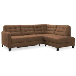 Exxpo by Gala Ecksofa mit Funktion Elio Mikrofaser Rust