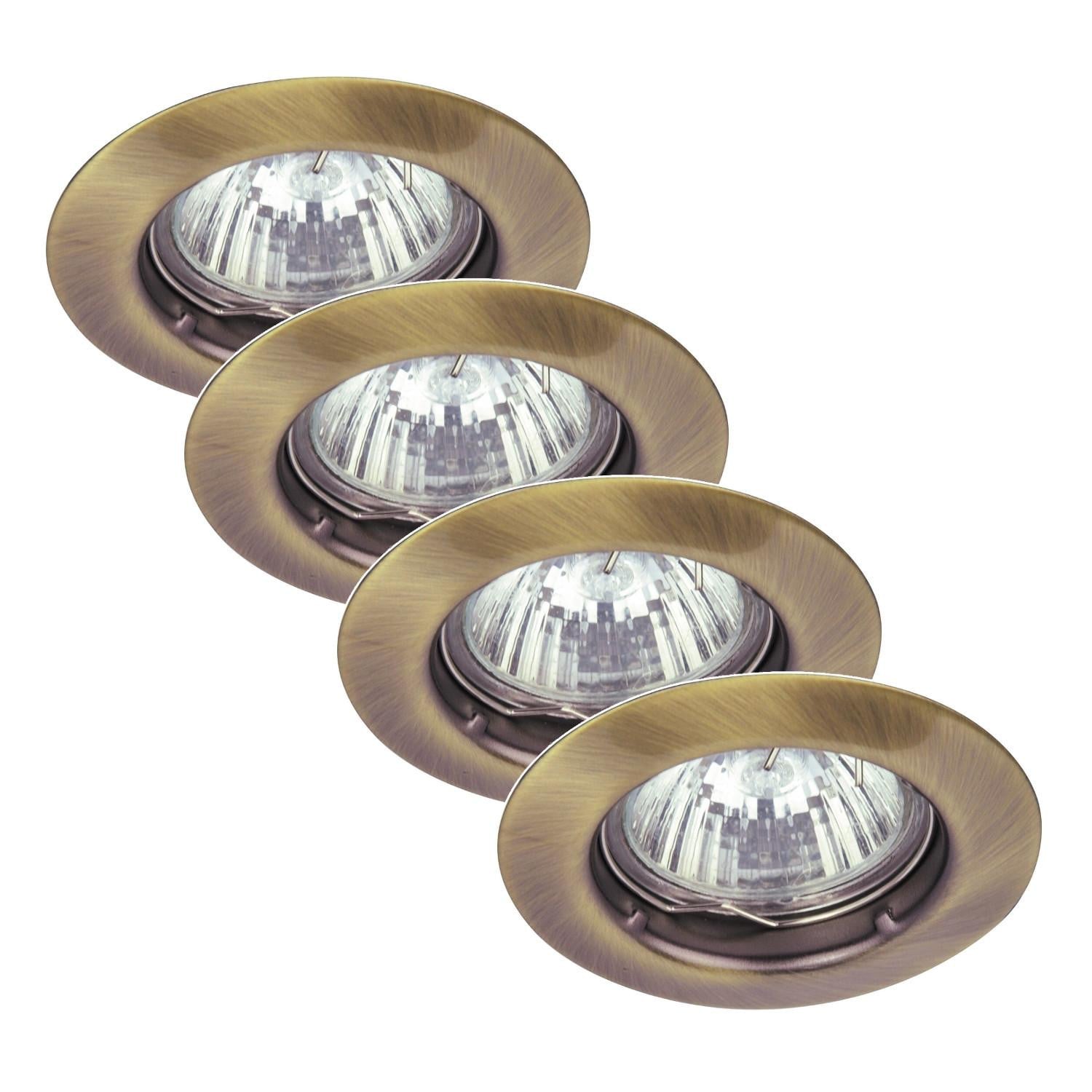 Rabalux Relight Inbouwspot Set 4 stuks, Bruin, GU5.3, 12V, IP20