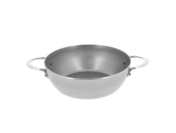 DE BUYER Bauerntopf MINERAL B aus Eisenstahl - 28 cm - 5654.28, Silber Hergestellt in Frankreich, natürliche Antihaftbeschichtung, Finish mit Bienenwachs, für alle Herdarten und Backofen