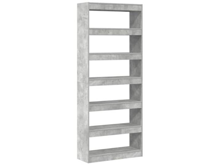 HKLGBVCR Regal mit 6 Ebenen, 80 x 30 x 198 cm, aus technischem Holz Offenes Design, vielseitige Aufbewahrung, einfache Wartung, robuste Verarbeitung, minimalistischer Stil