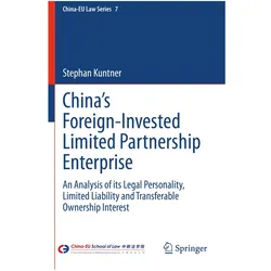 Kuntner:China's Foreign-Invested Limite, Fachbücher von Stephan Kuntner