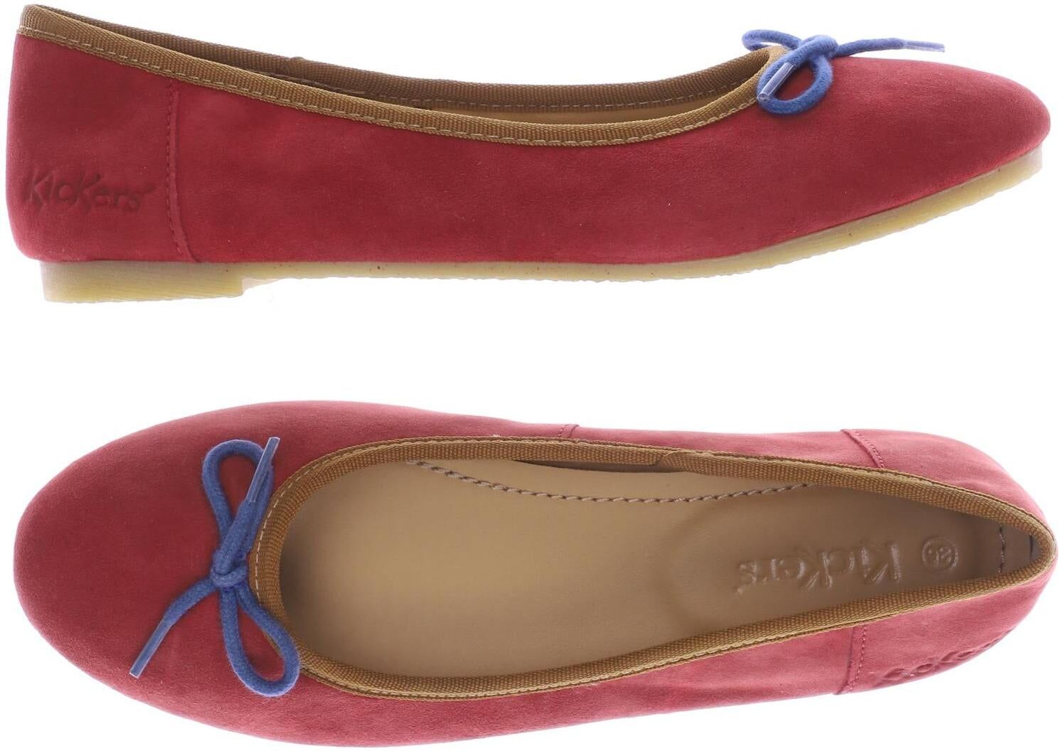 Kickers Damen Ballerina, Rot, Gr. EU 36, Leder - Second Hand