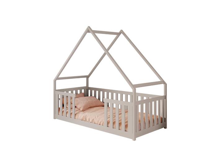 Mirjan24 Hausbett Bee, Kaschmir, Holz, Kiefer, Rechteckig, 80x180 cm, Babymöbel & Kindermöbel, Kinderzimmer & Jugendzimmer, Kinderbetten, Spielbetten