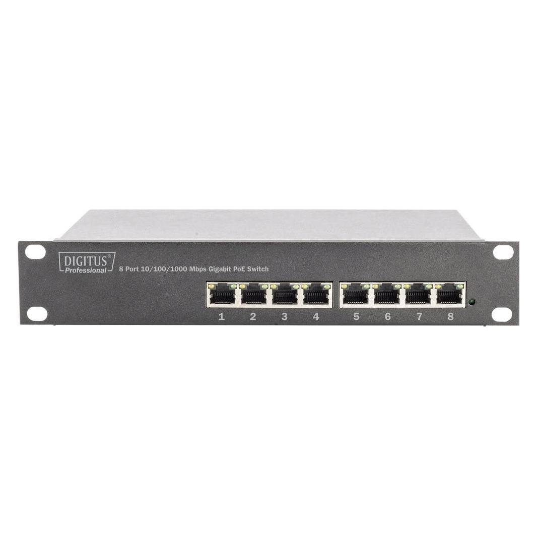 Digitus 10 inch 8 P Gigabit PoE Switch (8 Ports) (DN-95317)