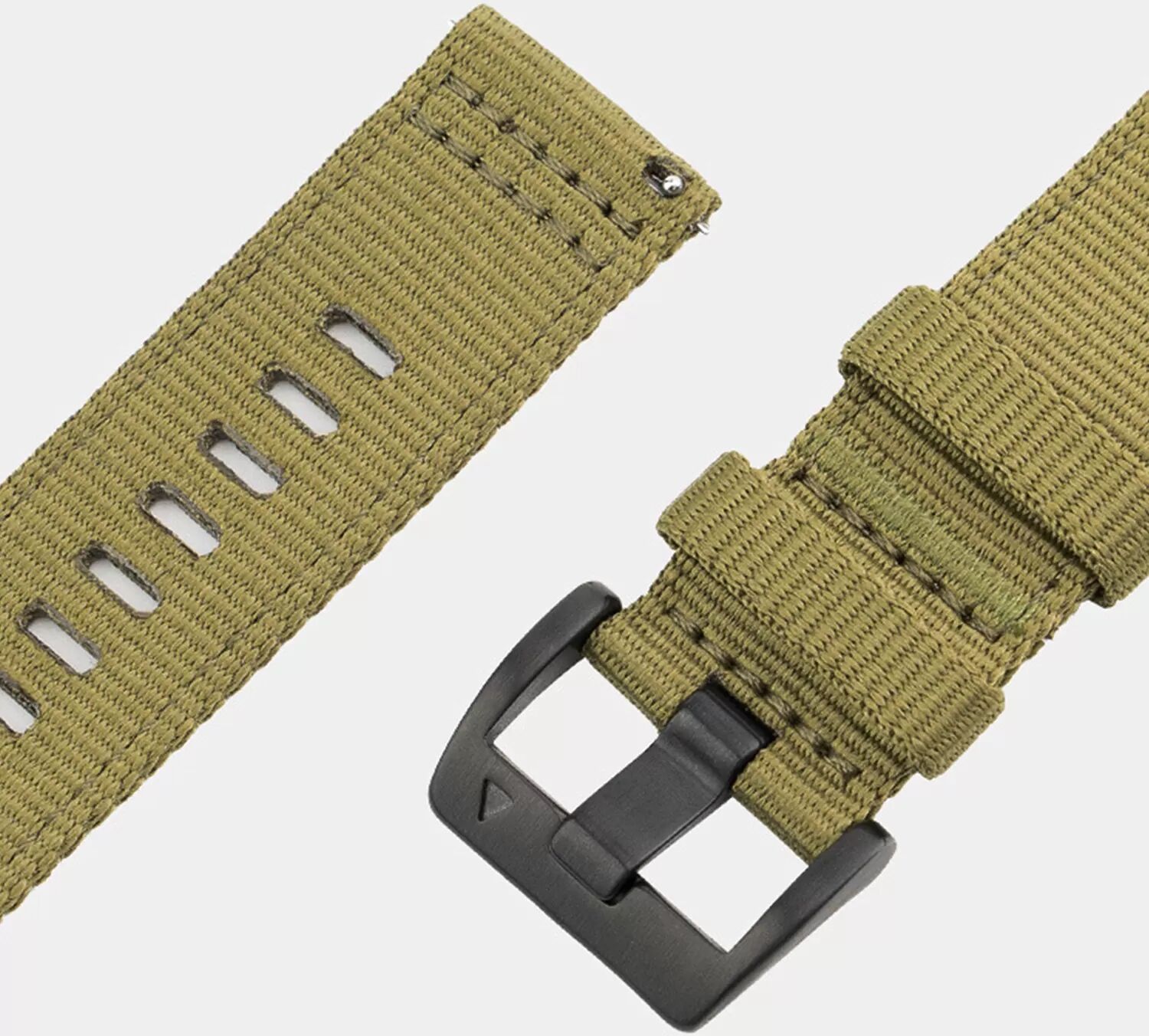 INF Nylon-Uhrenarmband für Garmin Forerunner 255/265/245 Smartwatch M Grün